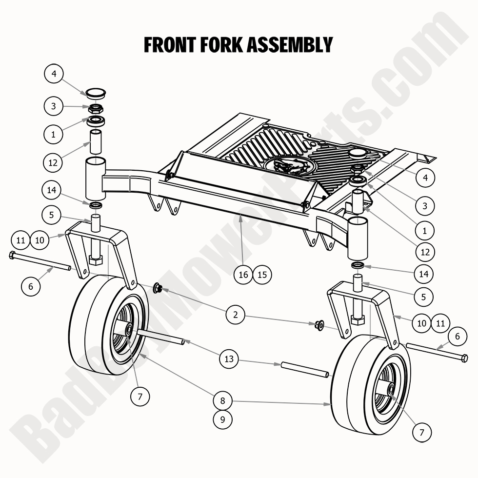 2020 MZ & MZ Magnum - Front Fork Assembly